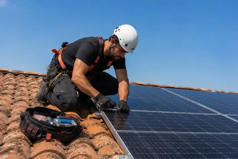 Maintenance et monitoring de panneaux solaires à Saint-Bonnet-du-Gard